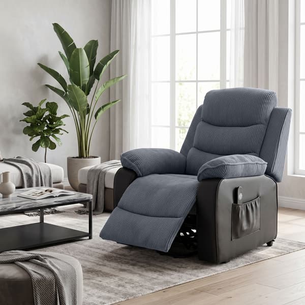 Løftestol Recliner 96x96x108 cm mørkegrå