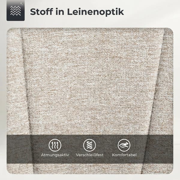 Barstolar 2 st 53,5x46x83-103 cm beige