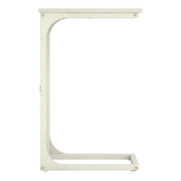 Sidebord C-form 30x40x62 cm Hvid