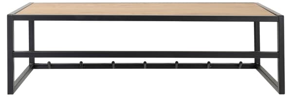 Knagerække 77x28x22 cm Egtræ