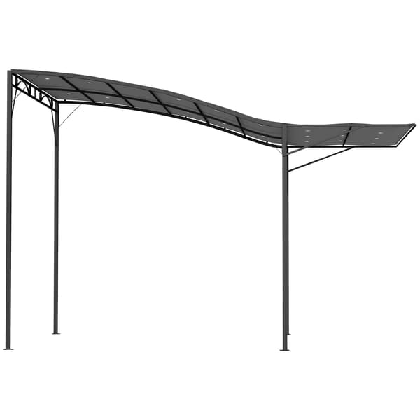 Paviljong, 300x250x200 cm, mörkgrå, fällbart tak