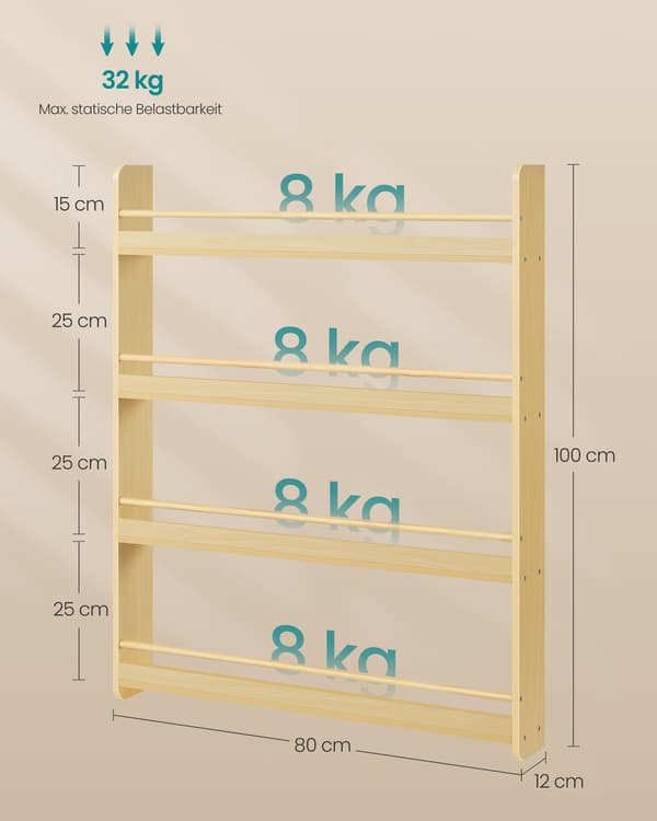 Barnereol 12x80x100 cm Beige Tre