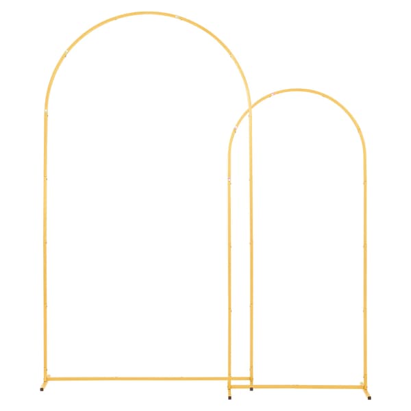 Båge Bakgrundsställning, 220x120 cm, Guld, Metall