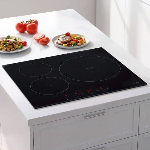 Induktionskogeplade 3 blus 59x52x5,5 cm sort