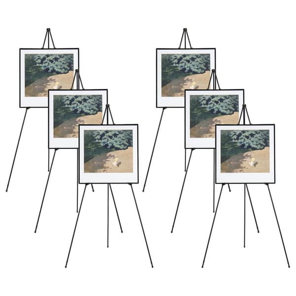 Telineet 6 kpl 79x65x166 cm musta