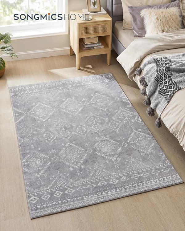 Alue-matto 120x170x0,6 cm Harmaa Polyesteri