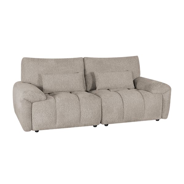 Sofa BARBARA 210x100x89 cm lysebrunt stof