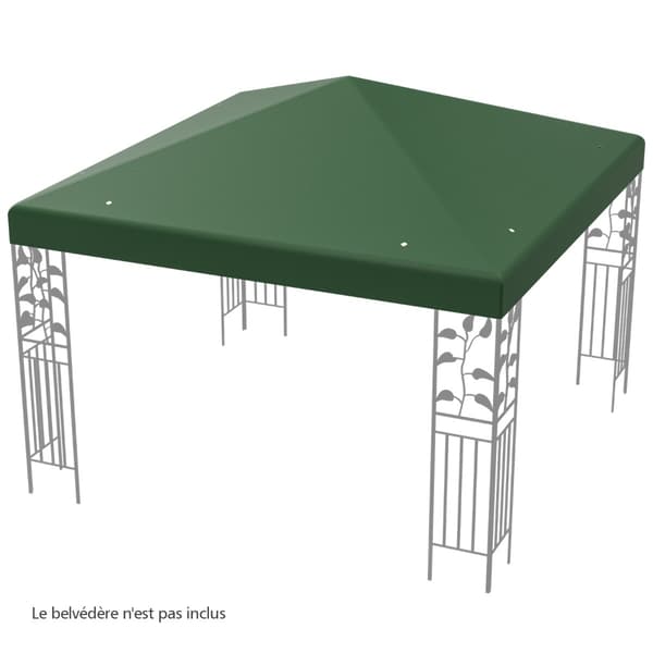 Pavilion Erstatningsdug 300x300 cm mørkegrøn