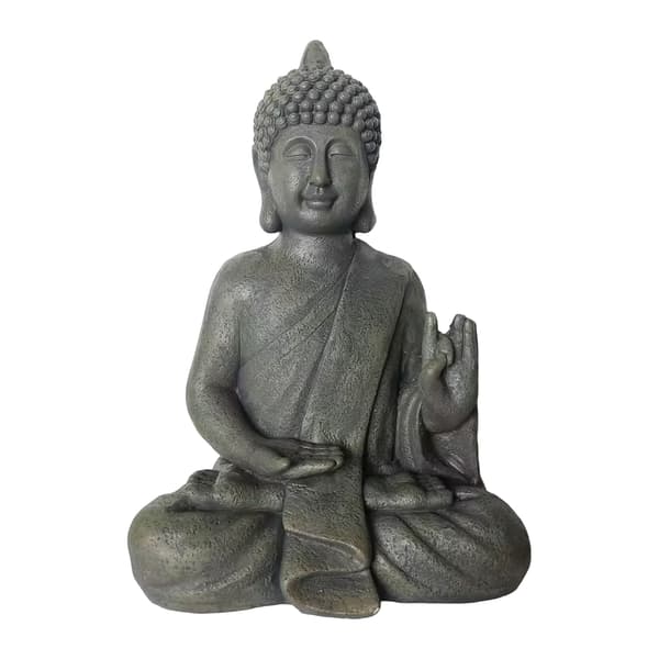 Buddha-patsas, 52x35x21 cm, antrasiitti, polyresiini, Kodustaar