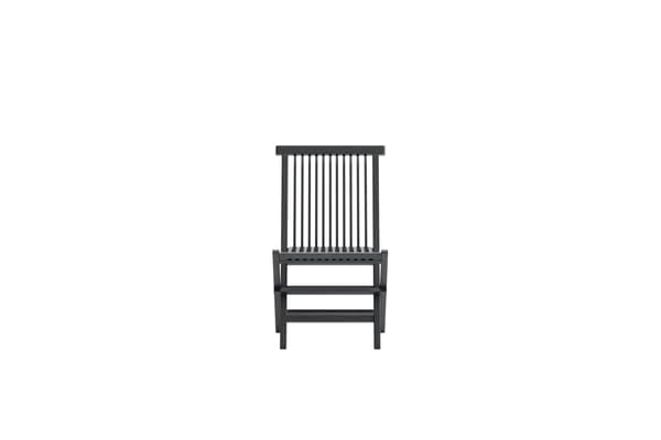 Spisebordsstol, Kenya, 2-pak, Sort, Teak