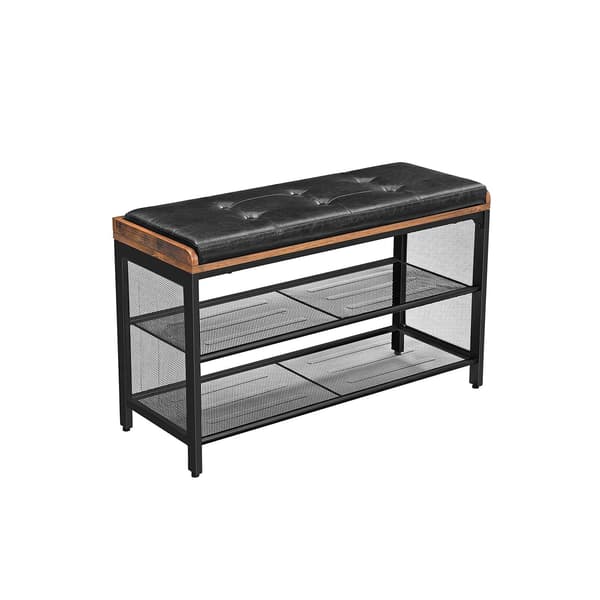 Skohylle-sofa, brun / svart