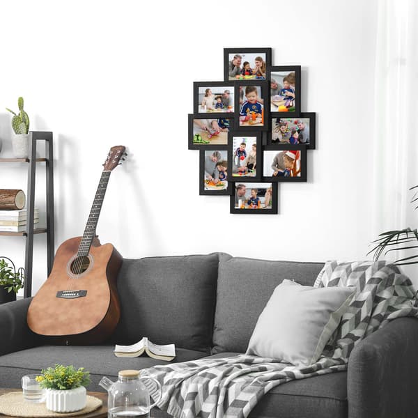 Fotorammer Collage, 60x49,3x3,6 cm, Sort