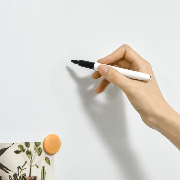 Whiteboard 90x1,8x60 cm Vit, aluminiumram