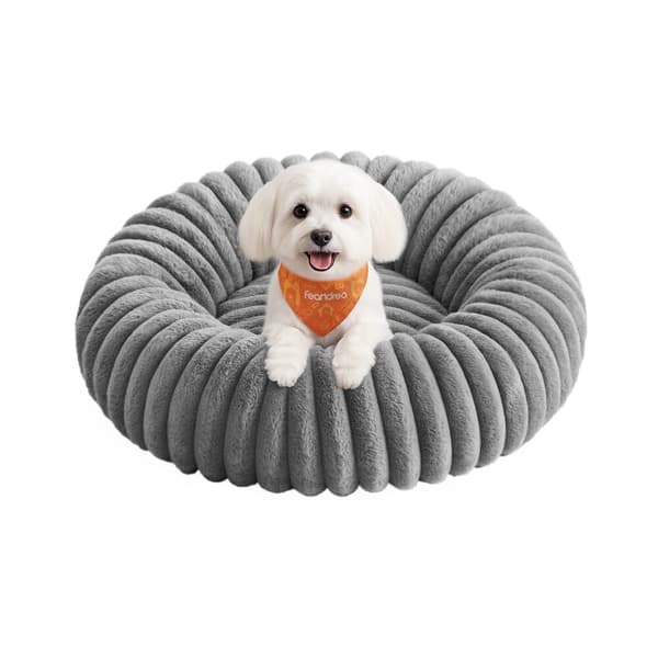 Hundeseng 60 cm Diameter vaskbar duegrå