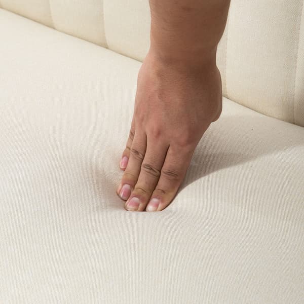 2-sits soffa 117x56,5x77 cm krämvit