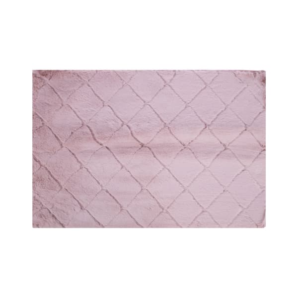 Matto 60x90 cm Vaaleanpunainen Polyesteri