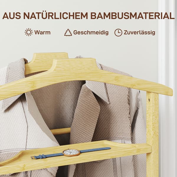 Vaateripustin 47x33,7x105,5 cm Luonnonbambu