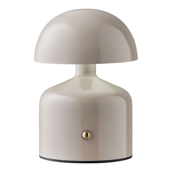 Bordlampe 13.5cm, grå, metal