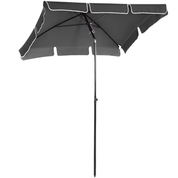 Parasol, 198x130x245 cm, Grå