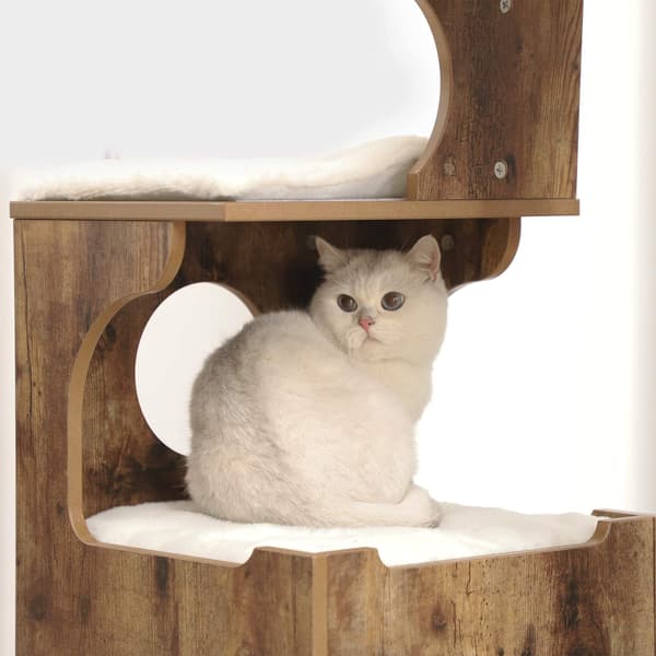 Kattträd 66x42x88 cm Brun MDF