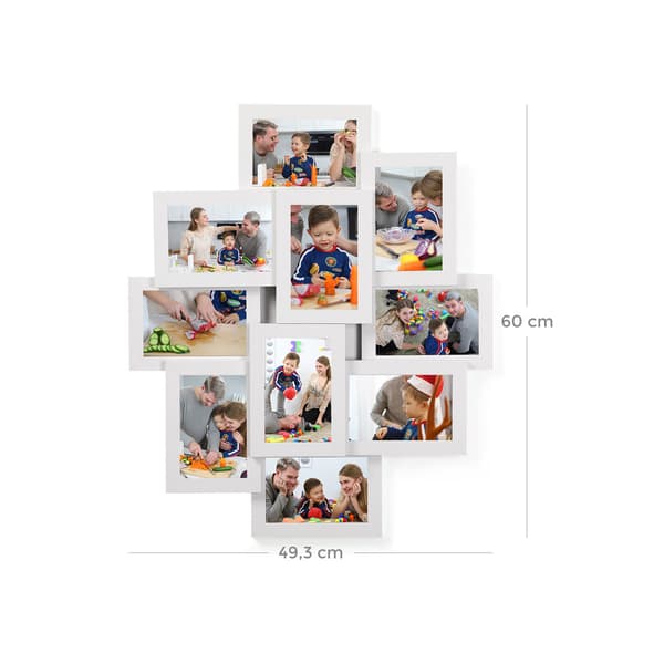 Fotoramme, 60x49,3x3,6 cm, Hvit