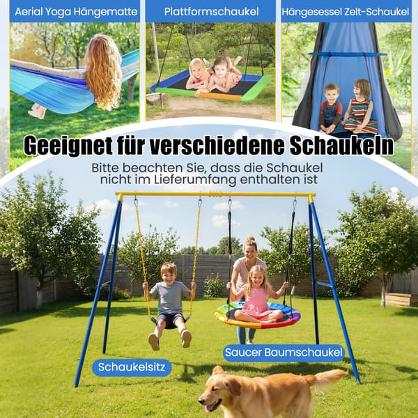 Swing runko 249x185x181,5 cm sininen/keltainen