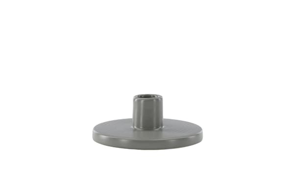 Lysestage Bette 12x5 cm Grå Stentøj