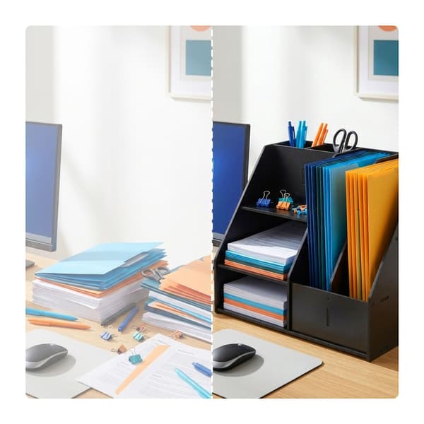 A4 Organizer med 2 rum til A4-papir, Kodustaar