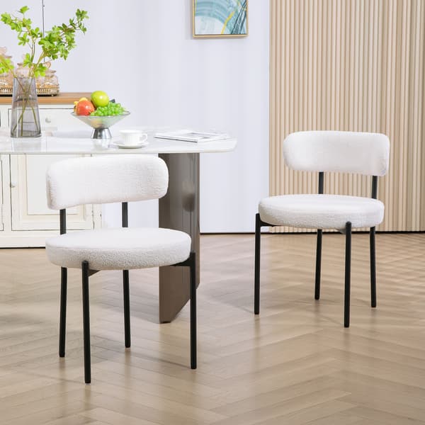 Matstolsset, 51x51x76 cm, Krämvit