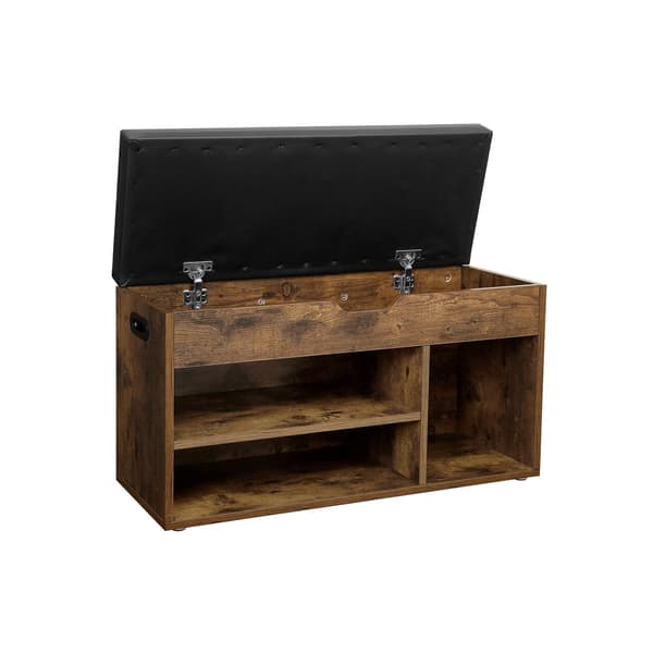 Skobænk 80x44x30 cm Brun Opbevaring