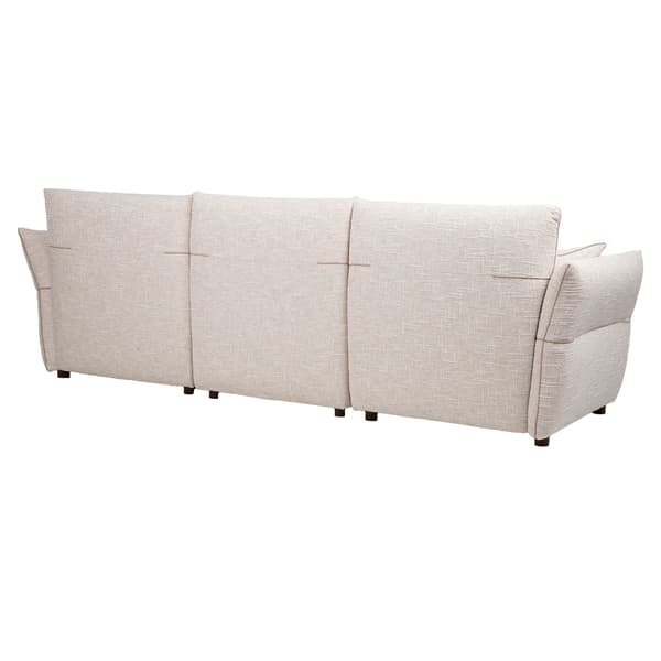 Soffa CALLA 4-sits 284x100x92 cm vit tyg