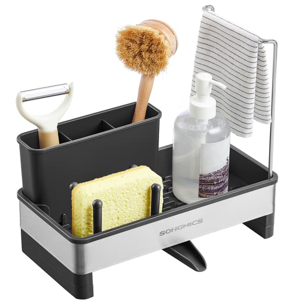 Vaskorganisator 24,7x12,7x23 cm sort rustfrit stål