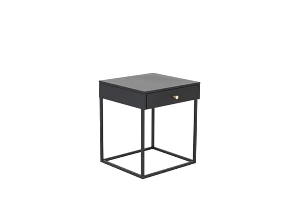 Sidebord STAAL, sort, stål