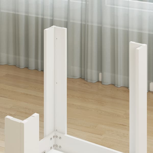 Förlängningsbar matbord 140/180x80 cm vit