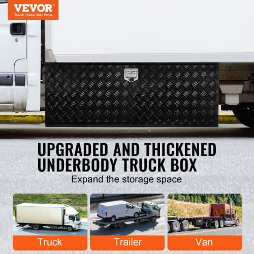 Underkropp lastbilbox, 152,4x61x61 cm, Aluminium, Förvaring