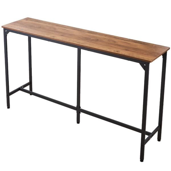 Bartable, 160x39,8x91,5 cm, Ljusbrun, Rektangulär, Spånskiva