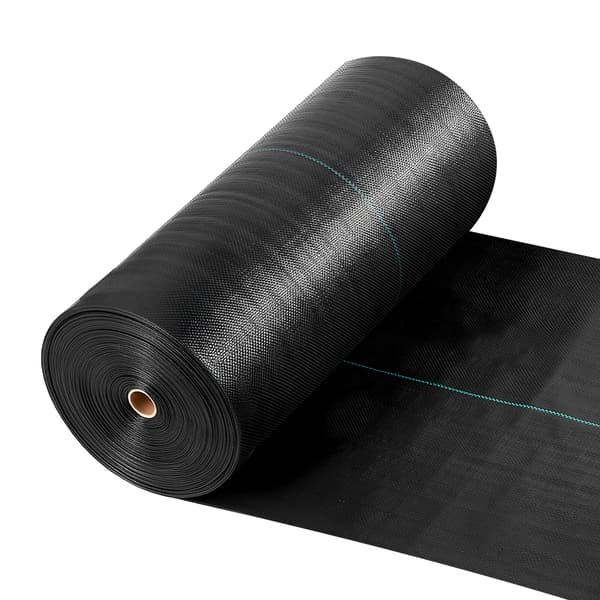 Ukedækningsstof 0,9x30,5 m Sort Polypropylen