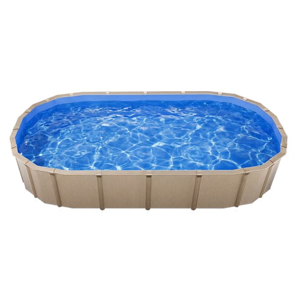 Poolfoder 610x375x120 cm Blå Vinyl