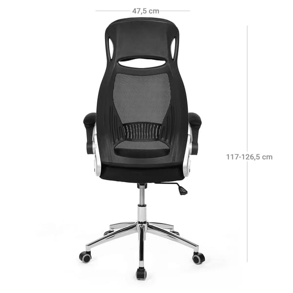 Kontorstol 56x63,5x119 cm sort