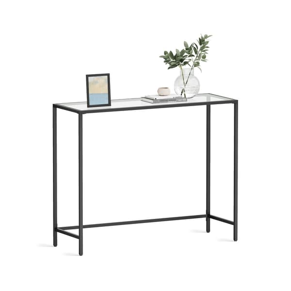 härdat med glasyta konsolbord
