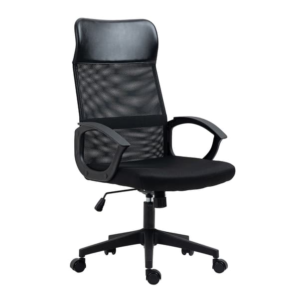 Kontorstol Linus 60x62x107-117 cm Sort