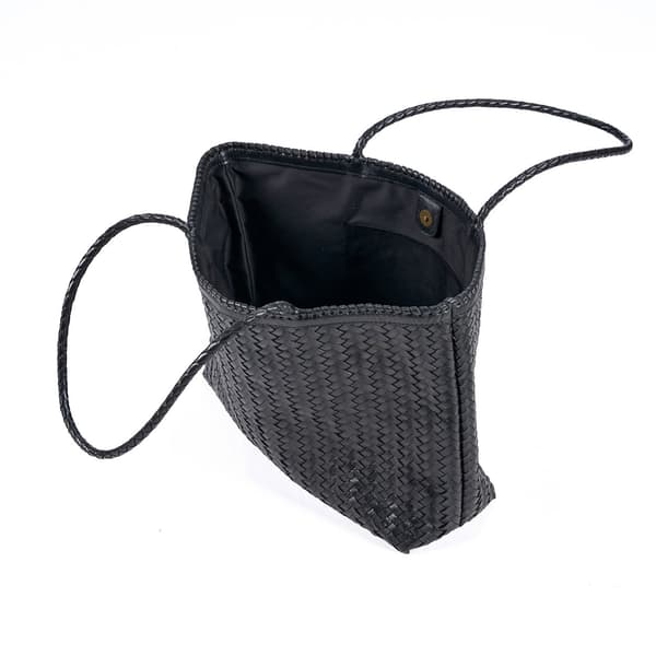 Shopper taske, 13x48x63 cm, Sort, Læder