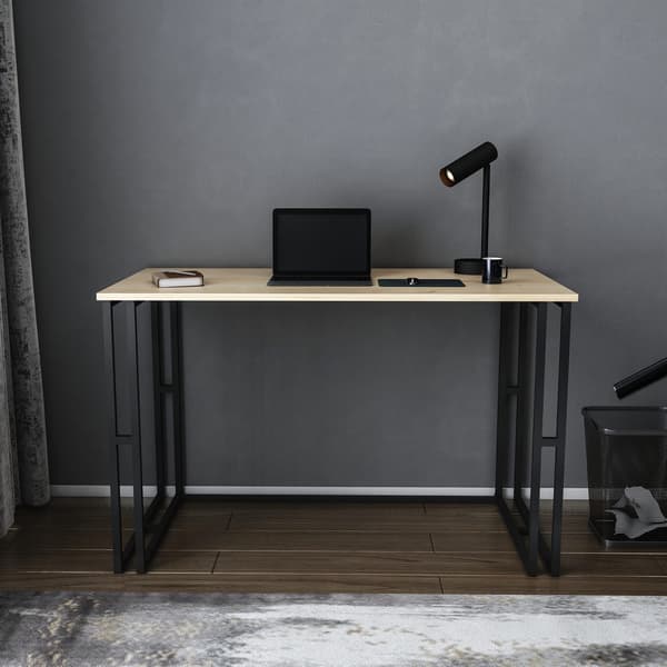 Skrivebord, Kane, 120x60 cm, sort brun