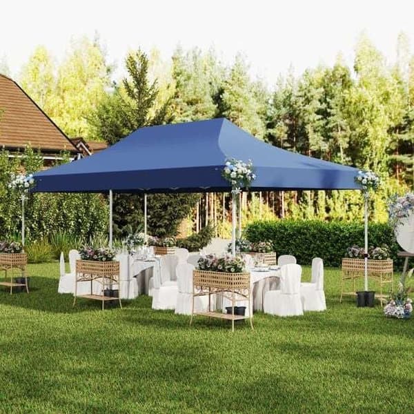 Pop-up telthal, 600x300x296-316 cm, Blå