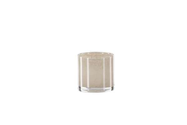 Lanterne Glora 8x8 cm Beige Glas