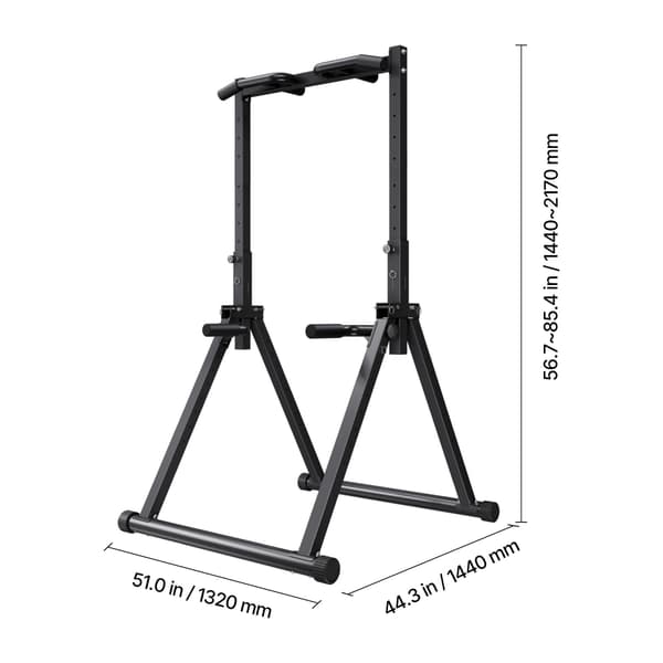 Pull Up Bar, 132x112,5x144-217 cm, Stål, Justerbar, Träningsutrustning