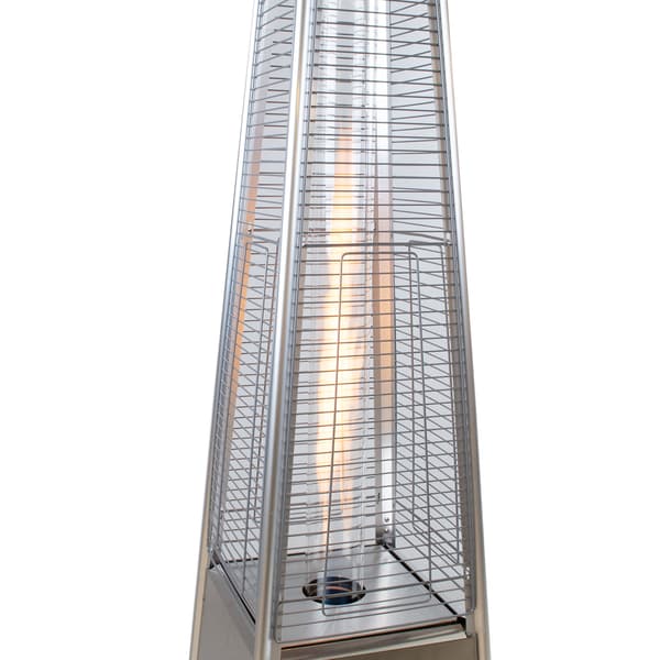 Terrassevarmer 73x73x227 cm Rustfrit Stål
