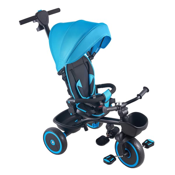Løbecykel til småbørn 97x54x80-98 cm Blå Sort Justerbart Sæde