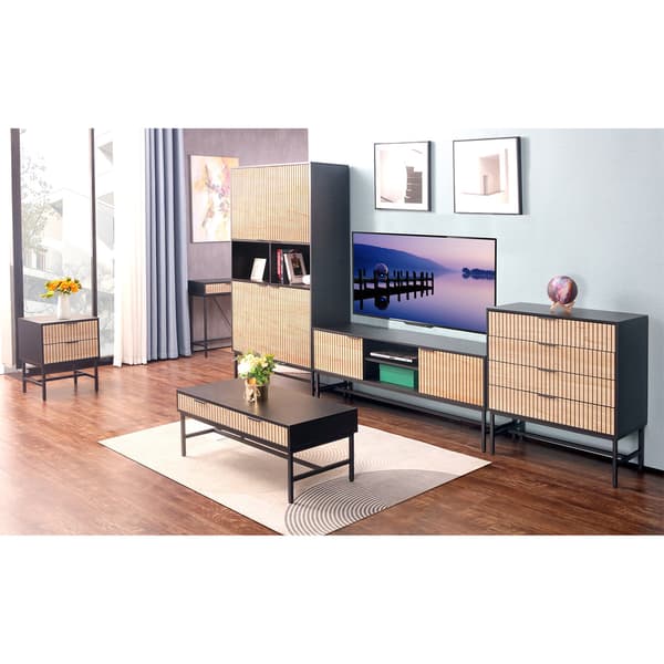 Skrivebord HELVE 120x48x76 cm Sort