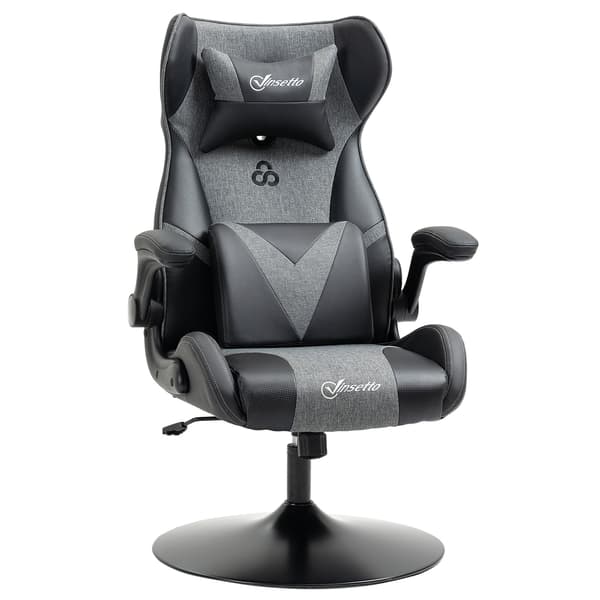 Gaming Stol, 69x73x112-118 cm, Sort, Kunstlæder